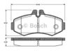 BOSCH 0 986 TB2 045 Brake Pad Set, disc brake